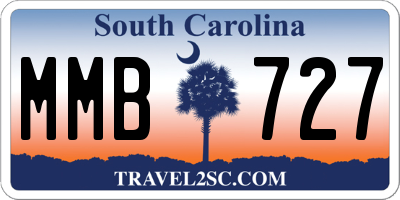 SC license plate MMB727
