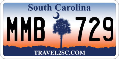 SC license plate MMB729