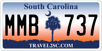 SC license plate MMB737