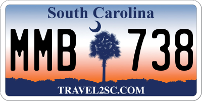 SC license plate MMB738