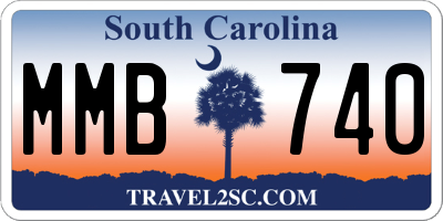 SC license plate MMB740