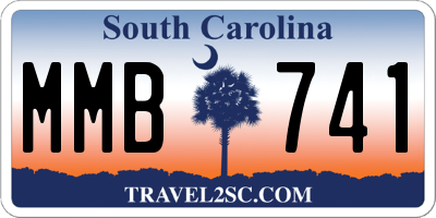 SC license plate MMB741