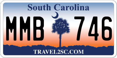 SC license plate MMB746