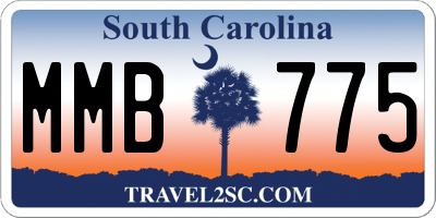 SC license plate MMB775