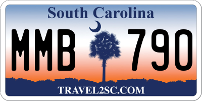 SC license plate MMB790