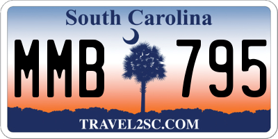 SC license plate MMB795