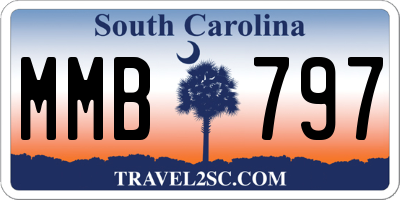 SC license plate MMB797