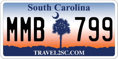 SC license plate MMB799