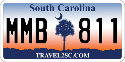 SC license plate MMB811