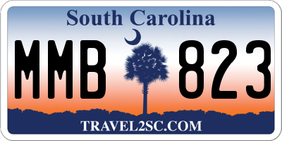 SC license plate MMB823
