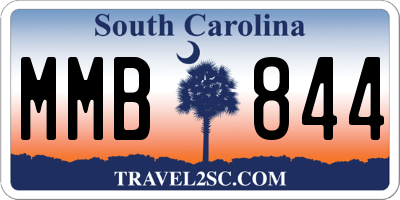 SC license plate MMB844