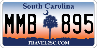 SC license plate MMB895