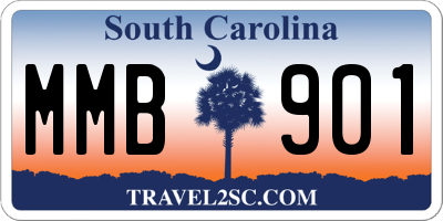 SC license plate MMB901