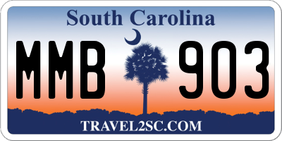 SC license plate MMB903