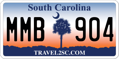 SC license plate MMB904