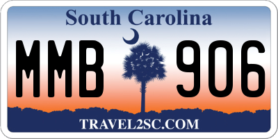 SC license plate MMB906