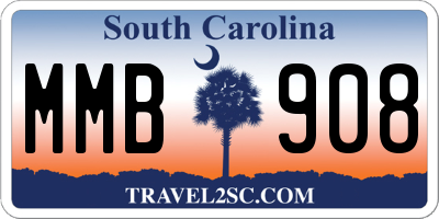 SC license plate MMB908