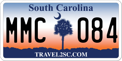 SC license plate MMC084