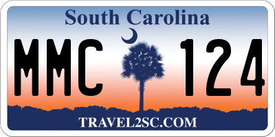 SC license plate MMC124