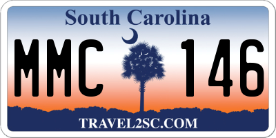 SC license plate MMC146