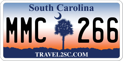 SC license plate MMC266