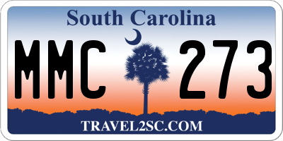 SC license plate MMC273