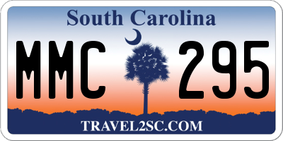 SC license plate MMC295