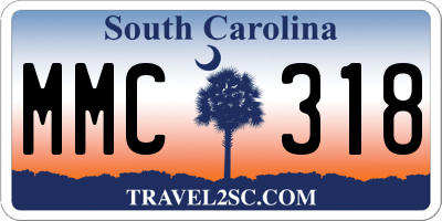 SC license plate MMC318