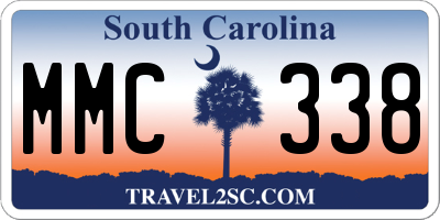 SC license plate MMC338