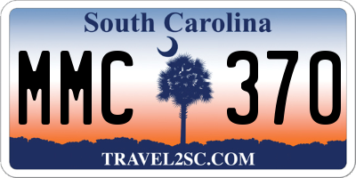 SC license plate MMC370