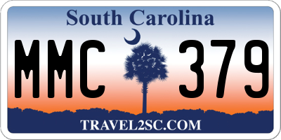 SC license plate MMC379