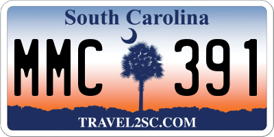 SC license plate MMC391