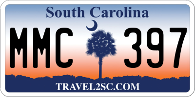 SC license plate MMC397