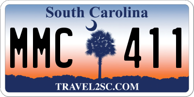 SC license plate MMC411