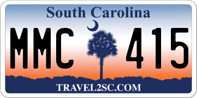 SC license plate MMC415