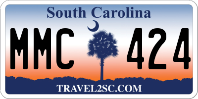 SC license plate MMC424