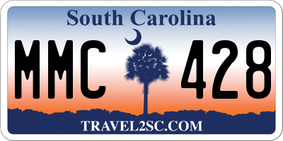 SC license plate MMC428