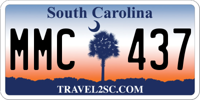 SC license plate MMC437