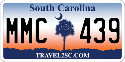 SC license plate MMC439