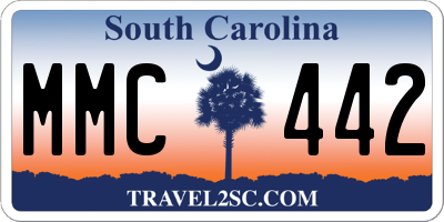 SC license plate MMC442