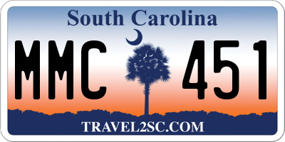 SC license plate MMC451