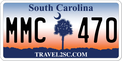 SC license plate MMC470