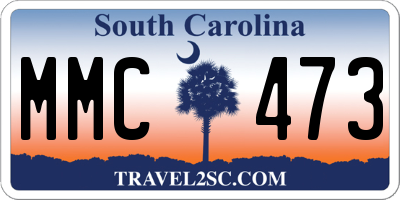 SC license plate MMC473