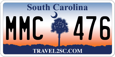 SC license plate MMC476