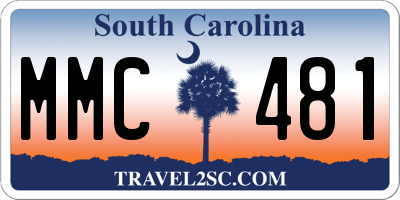 SC license plate MMC481