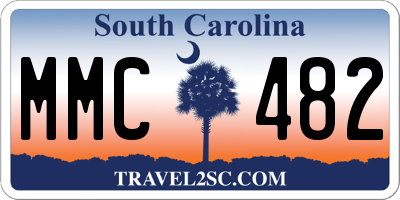 SC license plate MMC482