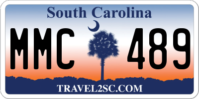 SC license plate MMC489