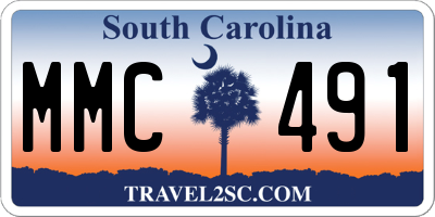 SC license plate MMC491