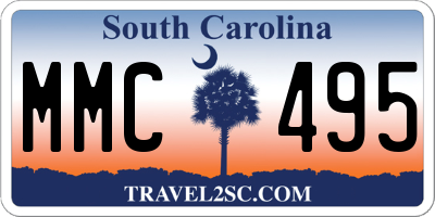 SC license plate MMC495
