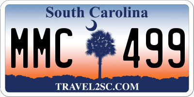SC license plate MMC499